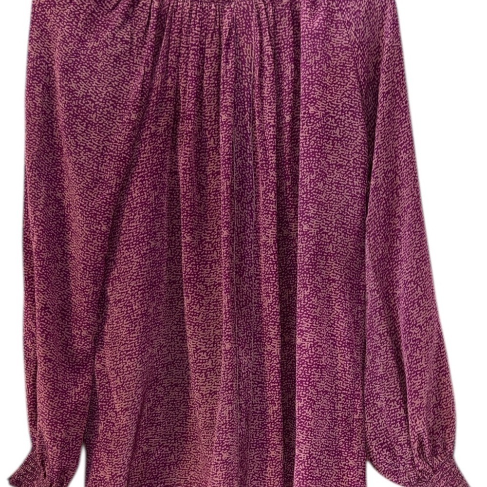 Rungolee Silk Chic Plum Women's Blouse Size S